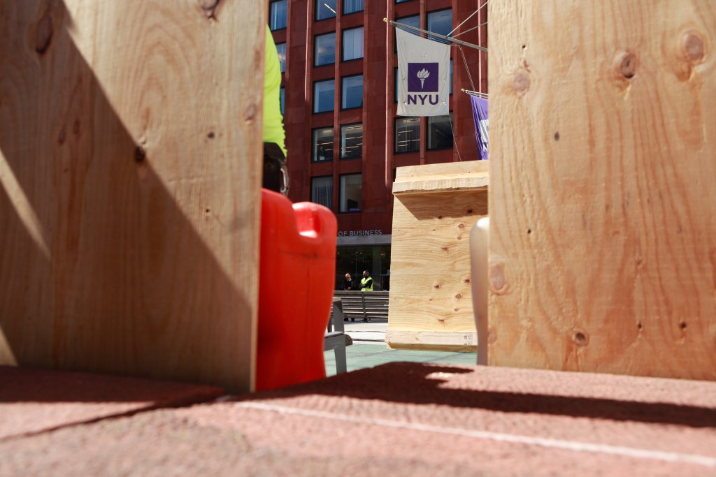 NYU placed barriers around their campus a day after the NYPD arrested pro-Palestinian student protesters.